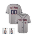 Personalized Houston Gray Baseball Jersey – Custom Name & Number, Kids & Adults-4