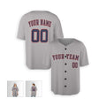 Personalized Houston Gray Baseball Jersey – Custom Name & Number, Kids & Adults-5
