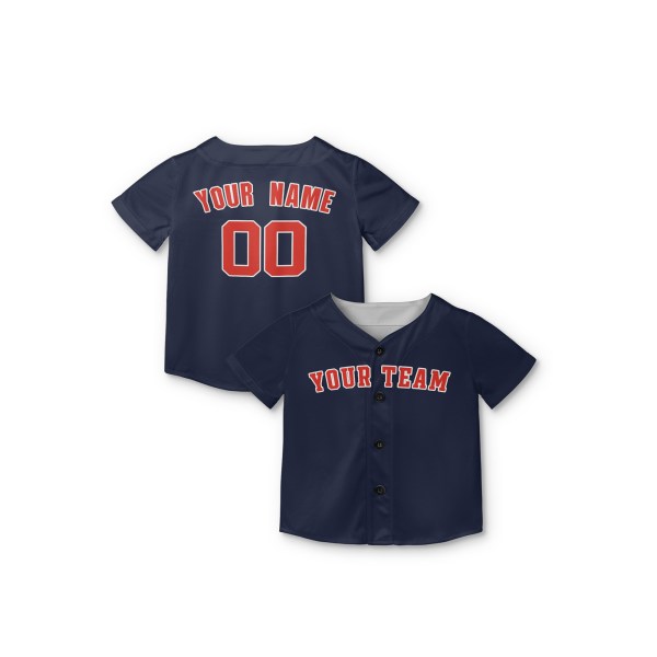 Personalized Houston Navy Baseball Jersey – Custom Name & Number, Kids & Adults-7