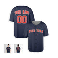Personalized Houston Navy Baseball Jersey – Custom Name & Number, Kids & Adults-3