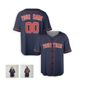 Personalized Houston Navy Baseball Jersey – Custom Name & Number, Kids & Adults-6