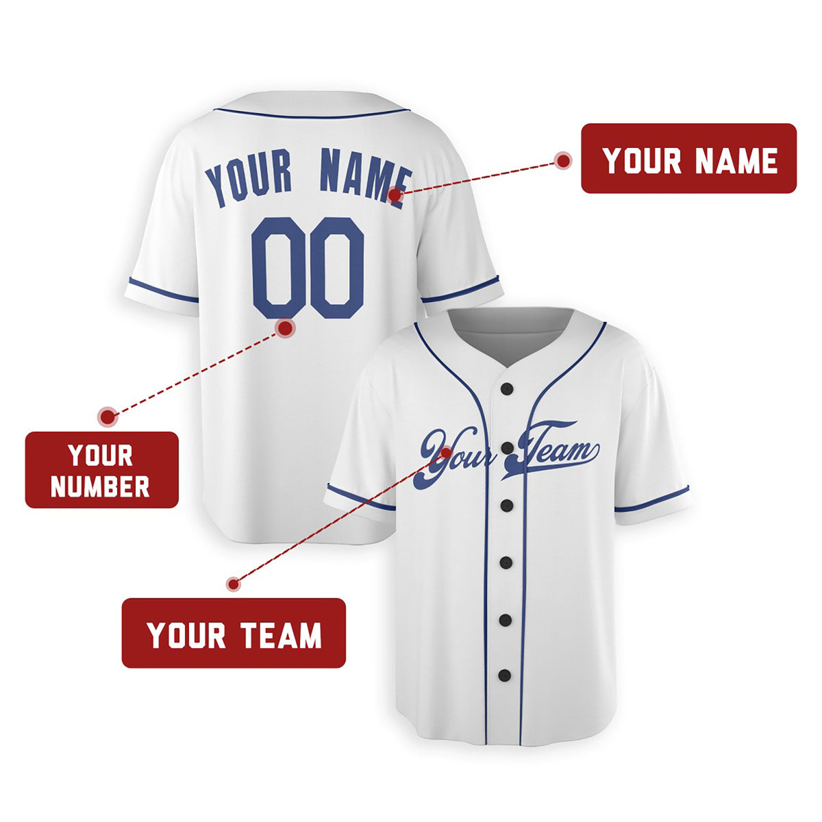 Personalized Kansas City Baseball Jersey – White Fan-Inspired Style, Custom Name & Number for Kids & Adults-2