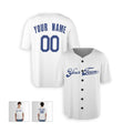 Personalized Kansas City Baseball Jersey – White Fan-Inspired Style, Custom Name & Number for Kids & Adults-4
