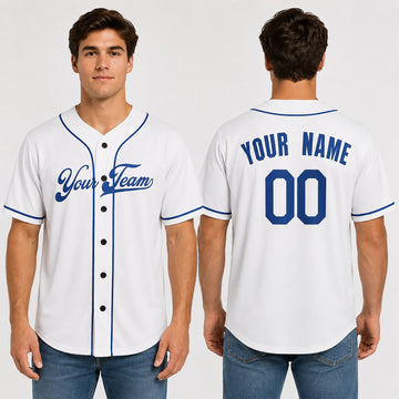 Personalized Kansas City Baseball Jersey – White Fan-Inspired Style, Custom Name & Number for Kids & Adults-1