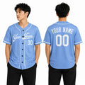 Personalized Kansas City Light Blue Baseball Jersey – Custom Name & Number-1