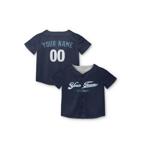 Personalized Kansas City Navy City Baseball Jersey – Custom Name & Number-7