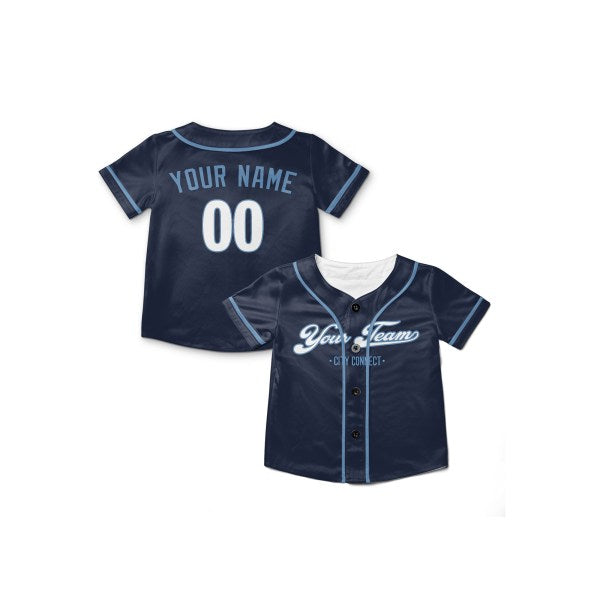 Personalized Kansas City Navy City Baseball Jersey – Custom Name & Number-8