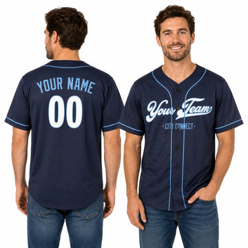 Personalized Kansas City Navy City Baseball Jersey – Custom Name & Number-1