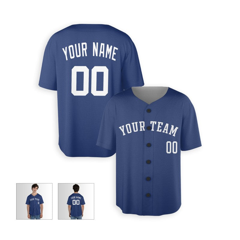 Personalized Kansas City Royal Blue Baseball Jersey – Custom Name & Number-3