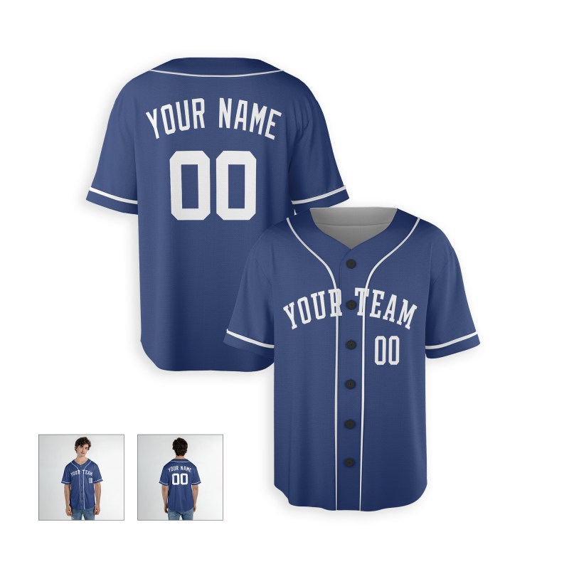 Personalized Kansas City Royal Blue Baseball Jersey – Custom Name & Number-4