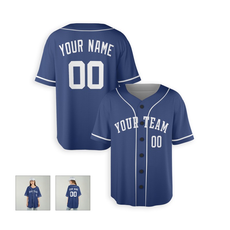 Personalized Kansas City Royal Blue Baseball Jersey – Custom Name & Number-6