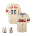 Personalized Los Angeles Baseball Jersey – Cream City-Inspired Style, Custom Name & Number for Kids & Adults-3