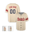 Personalized Los Angeles Baseball Jersey – Cream City-Inspired Style, Custom Name & Number for Kids & Adults-5