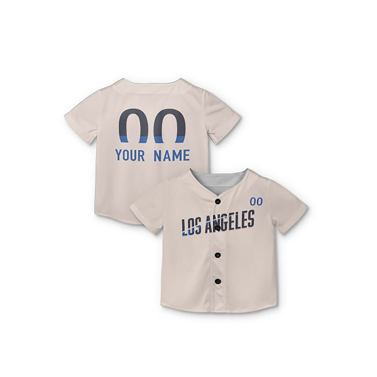Personalized Los Angeles Baseball Jersey – Cream City Style, Custom Name & Number for Kids & Adults-7