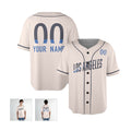 Personalized Los Angeles Baseball Jersey – Cream City Style, Custom Name & Number for Kids & Adults-4