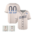 Personalized Los Angeles Baseball Jersey – Cream City Style, Custom Name & Number for Kids & Adults-6