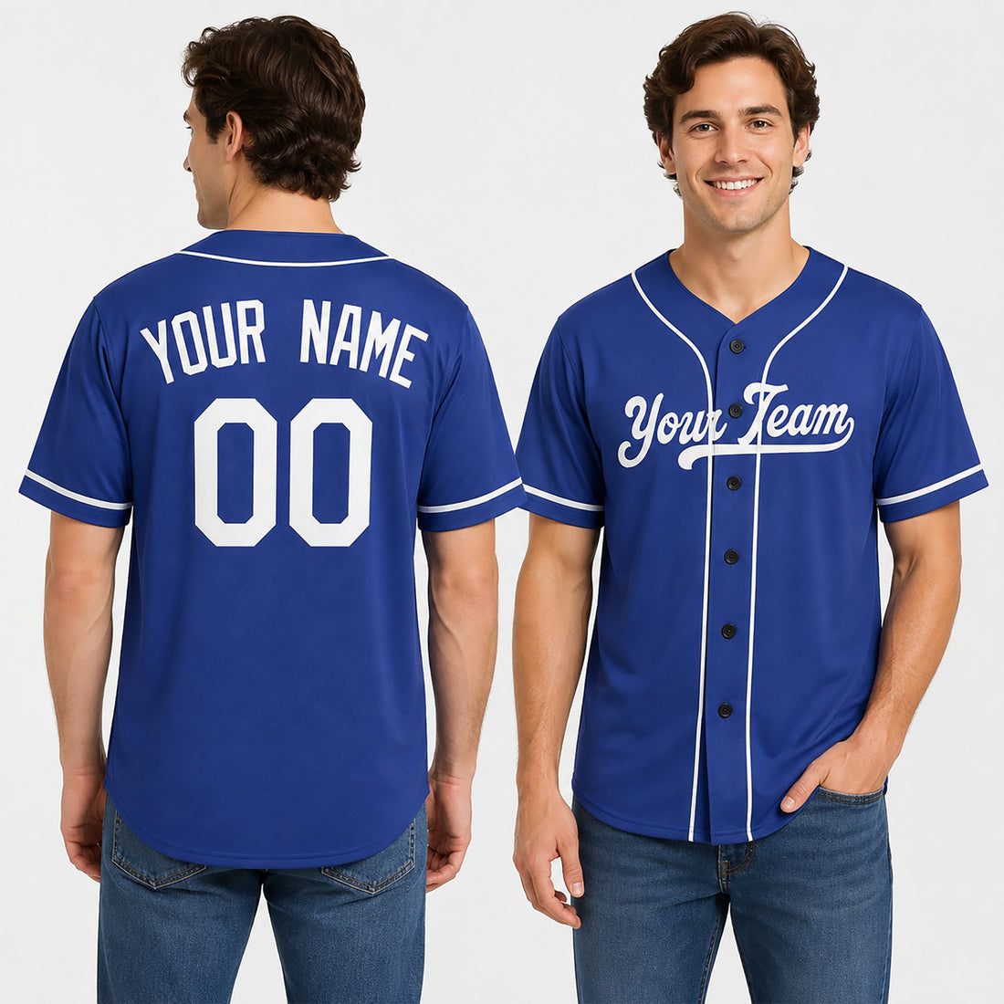 Personalized Los Angeles Baseball Jersey – Royal Blue Alternate Style, Custom Name & Number for Kids & Adults-1