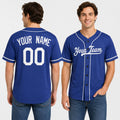 Personalized Los Angeles Baseball Jersey – Royal Blue Alternate Style, Custom Name & Number for Kids & Adults-1