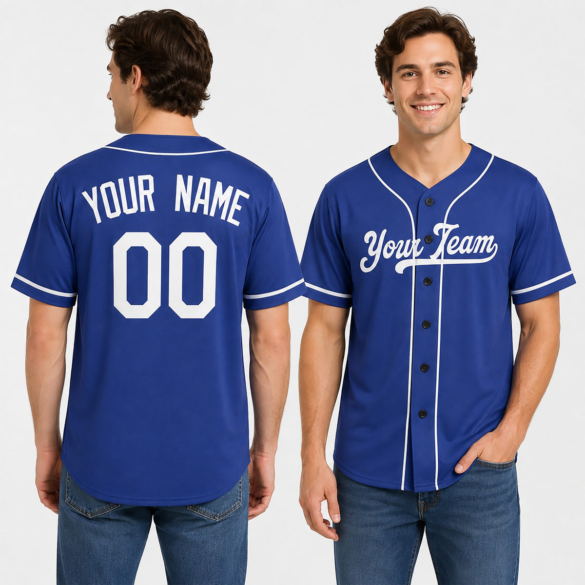 Personalized Los Angeles Baseball Jersey – Royal Blue Alternate Style, Custom Name & Number for Kids & Adults-1