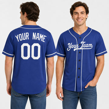 Personalized Los Angeles Baseball Jersey – Royal Blue Alternate Style, Custom Name & Number for Kids & Adults-1