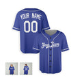 Personalized Los Angeles Baseball Jersey – Royal Blue Alternate Style, Custom Name & Number for Kids & Adults-6