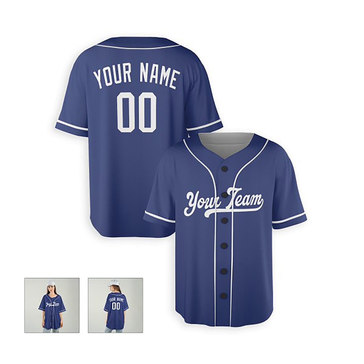 Personalized Los Angeles Baseball Jersey – Royal City-Inspired Style, Custom Name & Number for Kids & Adults-6