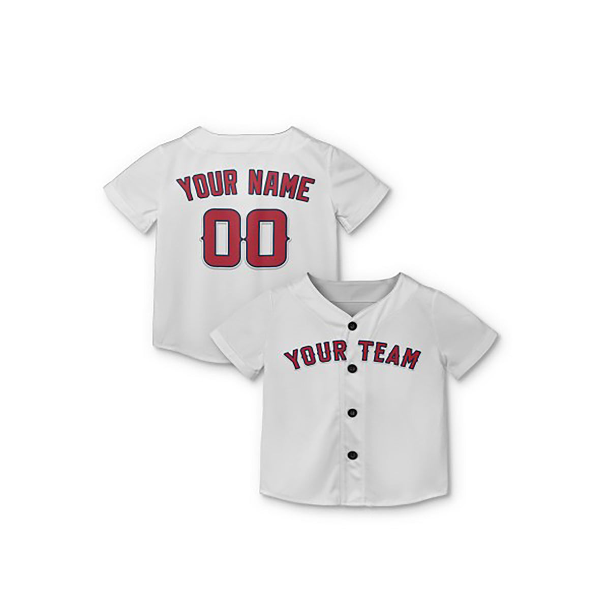 Personalized Los Angeles Baseball Jersey – White Classic Style, Custom Name & Number for Kids & Adults-7