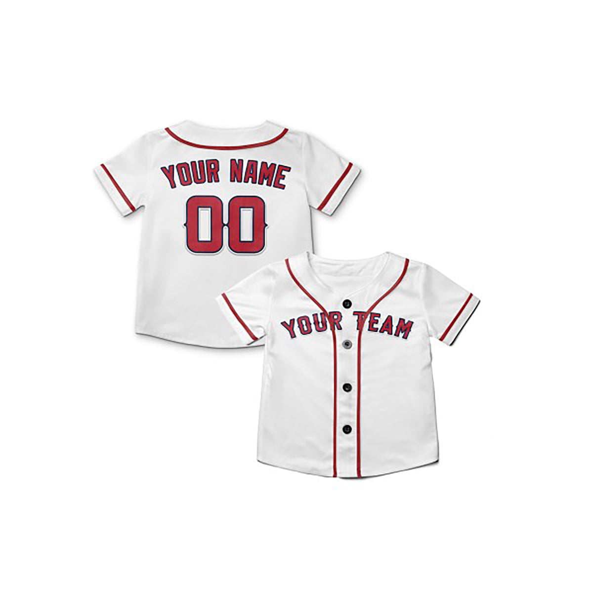 Personalized Los Angeles Baseball Jersey – White Classic Style, Custom Name & Number for Kids & Adults-8