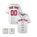 Personalized Los Angeles Baseball Jersey – White Classic Style, Custom Name & Number for Kids & Adults-6