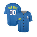 Personalized Los Angeles Blue Baseball Jersey – Custom Name & Number, Kids & Adults-3