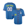 Personalized Los Angeles Blue Baseball Jersey – Custom Name & Number, Kids & Adults-4