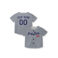 Personalized Los Angeles Gray Baseball Jersey – Custom Name & Number-7