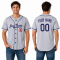Personalized Los Angeles Gray Baseball Jersey – Custom Name & Number-1