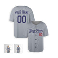 Personalized Los Angeles Gray Baseball Jersey – Custom Name & Number-5