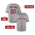 Personalized Los Angeles Gray Baseball Jersey – Custom Name & Number, Kids & Adults-2