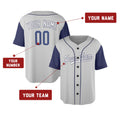 Personalized Los Angeles Gray Baseball Jersey – Custom Name & Number, Kids & Adults-2