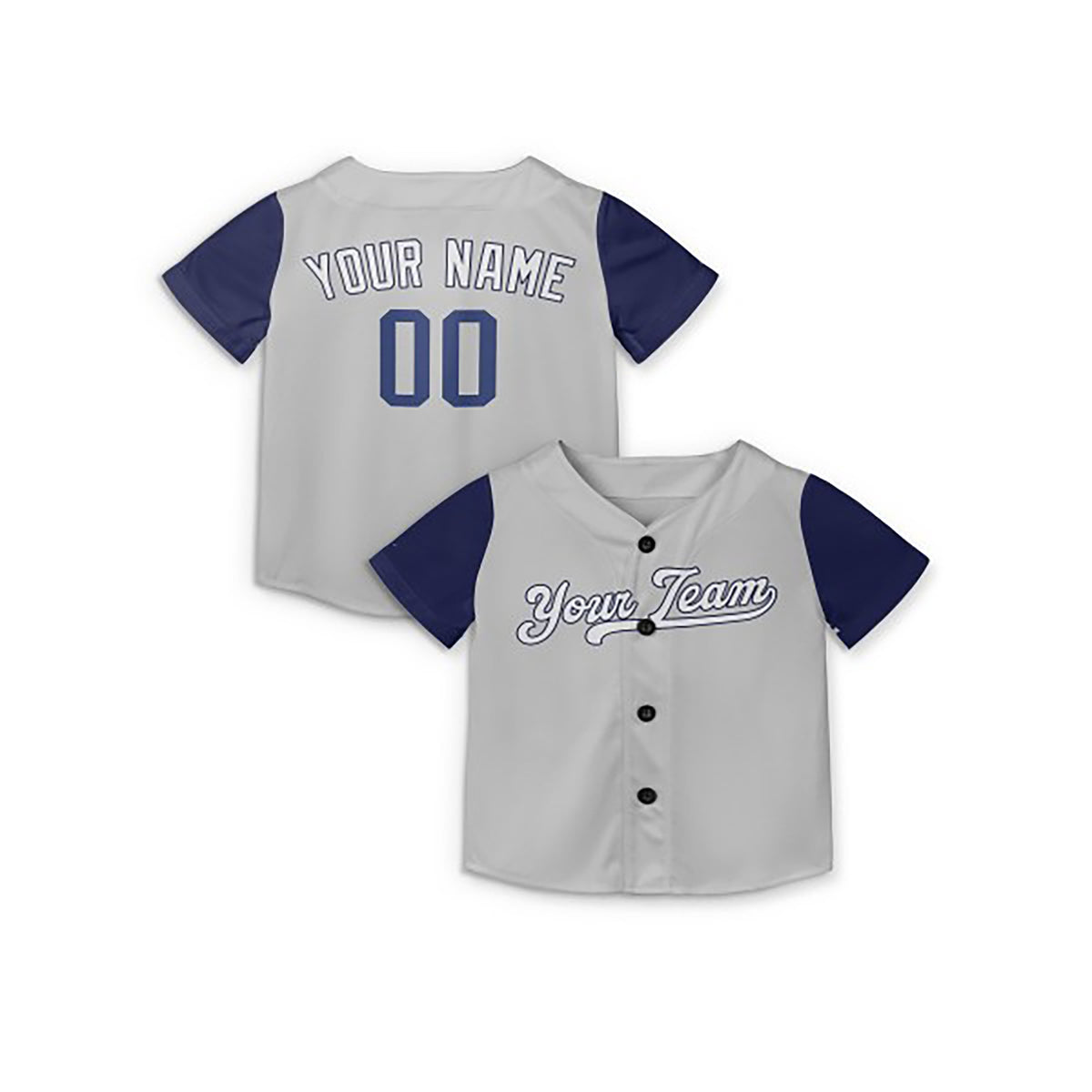 Personalized Los Angeles Gray Baseball Jersey – Custom Name & Number, Kids & Adults-6