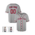 Personalized Los Angeles Gray Baseball Jersey – Custom Name & Number, Kids & Adults-4