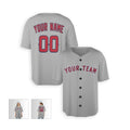 Personalized Los Angeles Gray Baseball Jersey – Custom Name & Number, Kids & Adults-5
