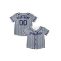 Personalized Los Angeles Gray Pinstripe Baseball Jersey – Custom Name & Number-8