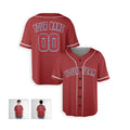 Personalized Los Angeles Red Baseball Jersey – Custom Name & Number, Kids & Adults-4