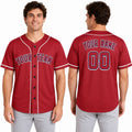 Personalized Los Angeles Red Baseball Jersey – Custom Name & Number, Kids & Adults-1