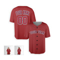 Personalized Los Angeles Red Baseball Jersey – Custom Name & Number, Kids & Adults-5