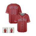 Personalized Los Angeles Red Baseball Jersey – Custom Name & Number, Kids & Adults-5