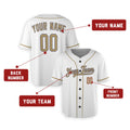 Personalized Los Angeles White Gold Baseball Jersey – Custom Name & Number-2