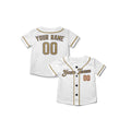 Personalized Los Angeles White Gold Baseball Jersey – Custom Name & Number-8