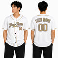 Personalized Los Angeles White Gold Baseball Jersey – Custom Name & Number-1