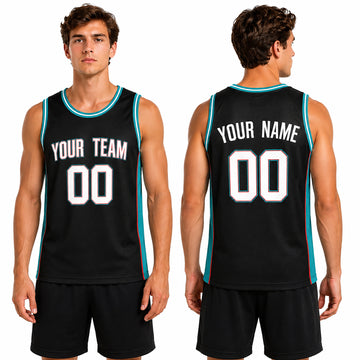 Personalized Memphis Basketball Jersey – Black Classic Style, Custom Name & Number for Kids, Youth & Adults-1