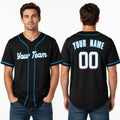 Personalized Miami Black Baseball Jersey – Custom Name & Number, Kids & Adults-1