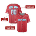 Personalized Miami Red City Baseball Jersey – Custom Name & Number, Kids & Adults-2